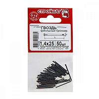 Гвозди финишные бронзированные Стройбат 1,4х25(50 шт)  картинка